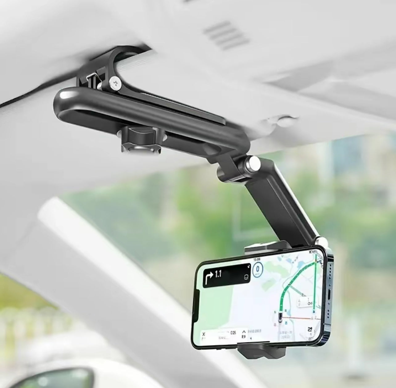 Sunvisor phone mount