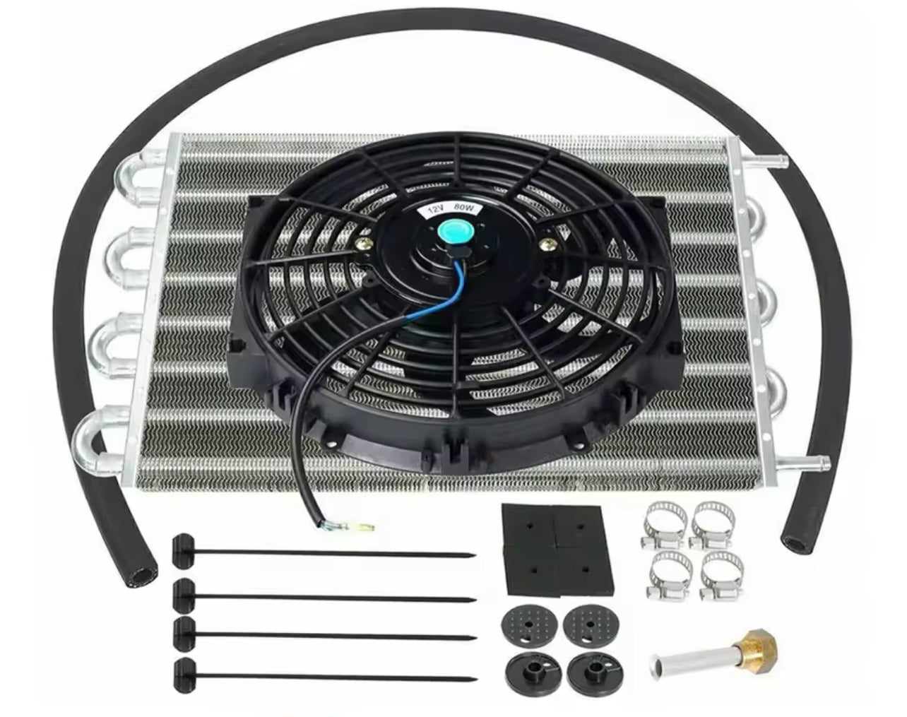 8-Row Transmission Cooler w/ Fan